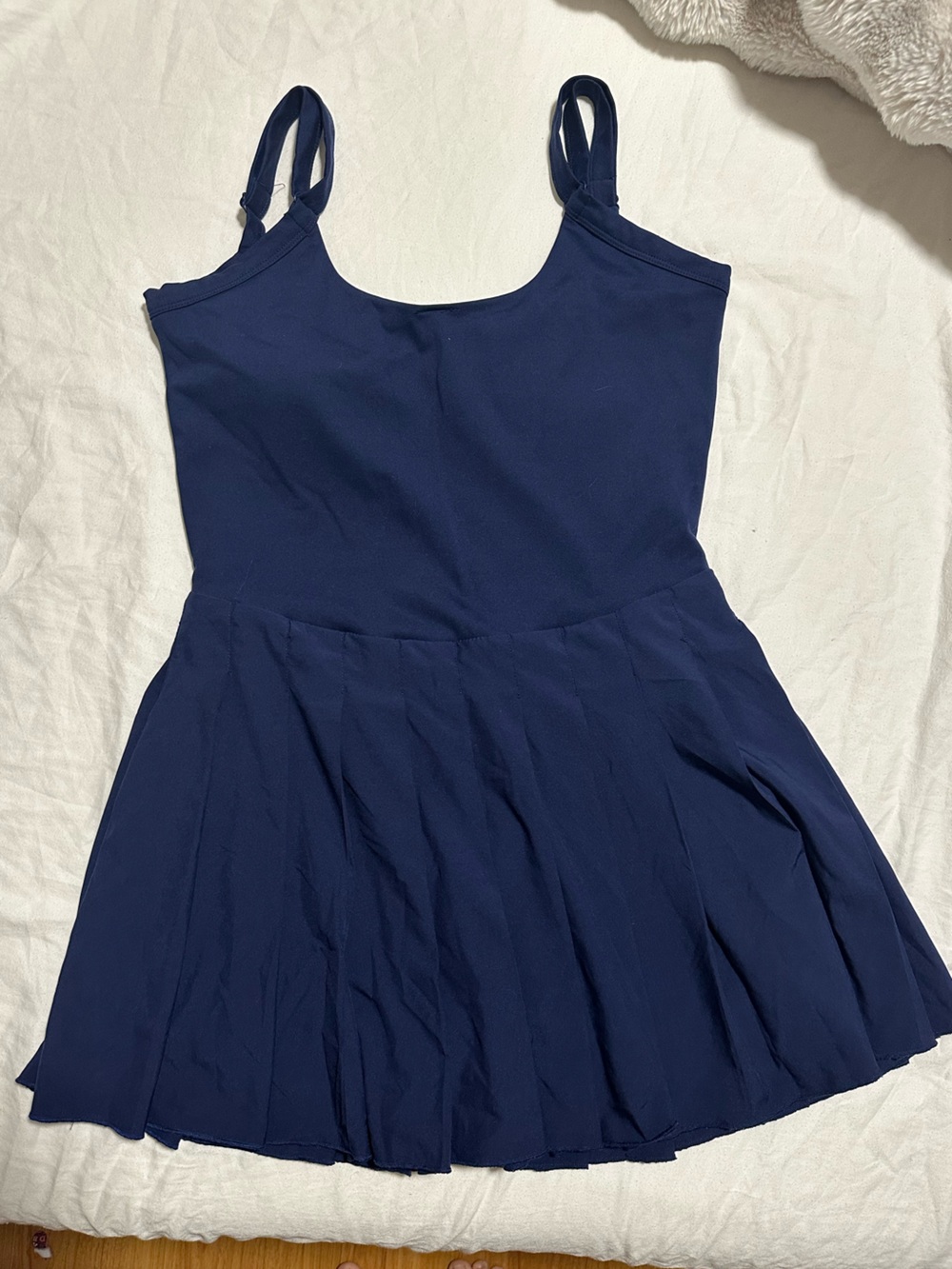 Altar'd State Navy Sleeveless Skater Dress